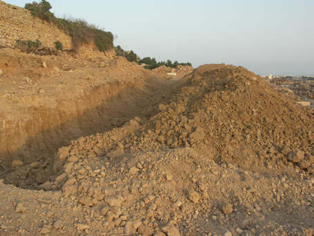 C5 Sep 10th Levelling ground for extension