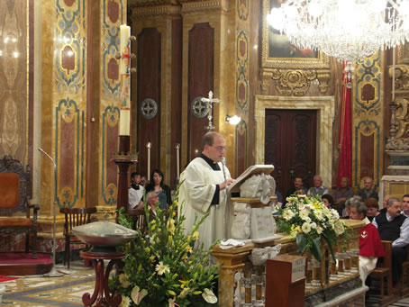 B1 Seminarian Mark Bonello reciting the Kurunella