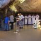 E4 celebrating Mass in the Grotta