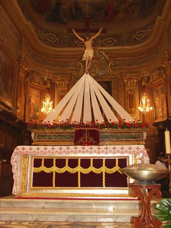 D9 High Altar for feast of Pentecoste