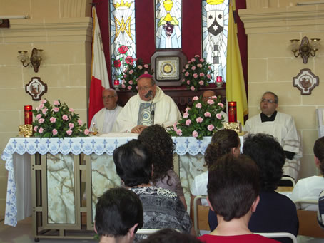 B6 Bishop Cauchi delivering the Homily