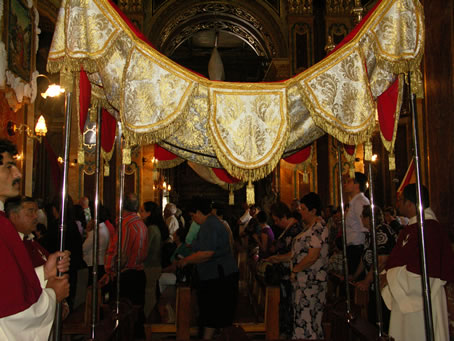 C5 Canopy ready to take part in procession