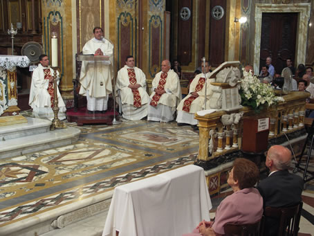 B4 Mgr Archpriest delivering the homily