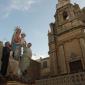 J4 First ever scene with statue of the Rosary in front of Nazzarenu Church