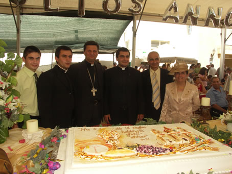 N9 Bishop Grech with Curmi family