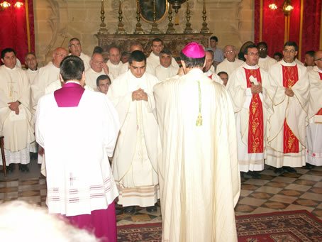 J2 Bishop incensing the New Priests