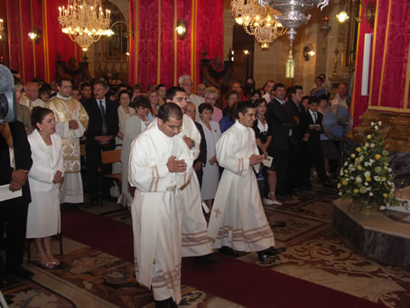 A5 The three Deacons moving to the High Altar