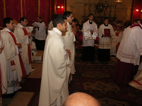 F9 The new priests in presbyterial vestmens