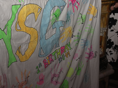 G3 Signed banner of first Anniversary