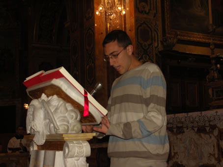 C1 Ryan Mercieca reading from Prayers of the Faithful