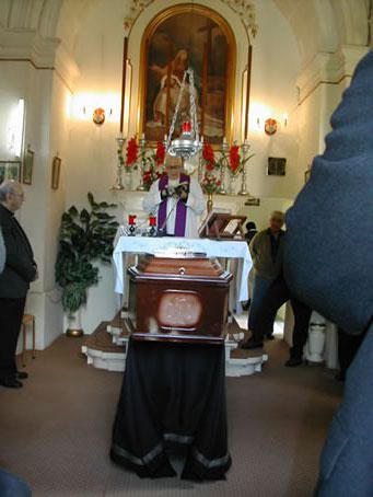 A6 Funeral service at the Chapel of Naxxar Cemetery