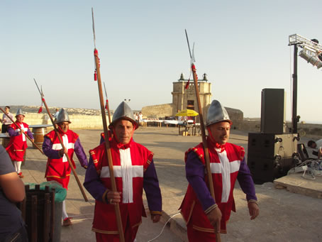 D8 On the bastions with Xaghra in background