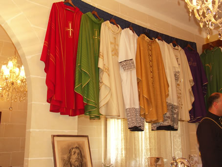 A2 Mass vestments received as presents