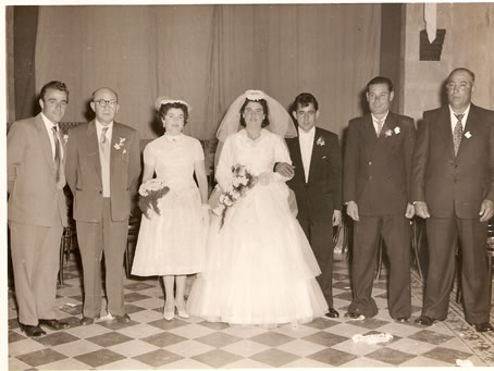 F4 Bridesmaid, witnesses, bestman and ushers 1959