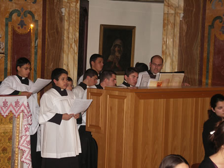 A6 Altar Boys Choir Sem Mario Curmi on the organ