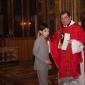 G1 Archpriest hands certificate of Confirmation