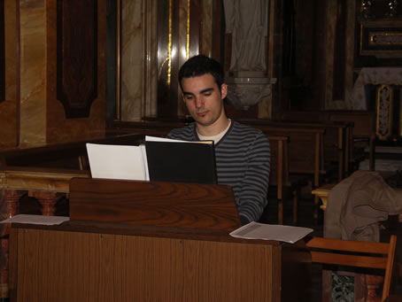 D9 Jean Paul Attard on the organ