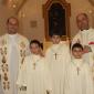 F8 Celebrants with the new altar boys