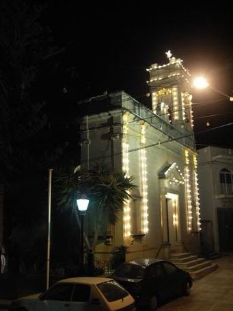 E9 Illuminated Church Facade