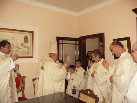 F4 Blessing the new Sacristy