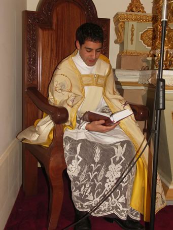 A1 Deacon Anthony Bajada leading the Vespers