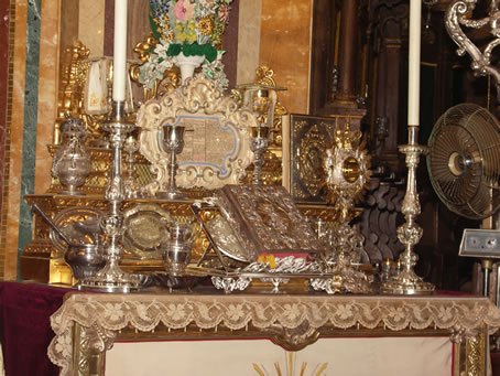 G8 The silverware and  religious articles