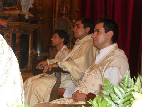 B8 Deacon A Caruana, Fr Jos Curmi, Fr Michael Curmi