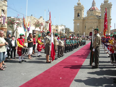 L7 Xaghra Scouts line up