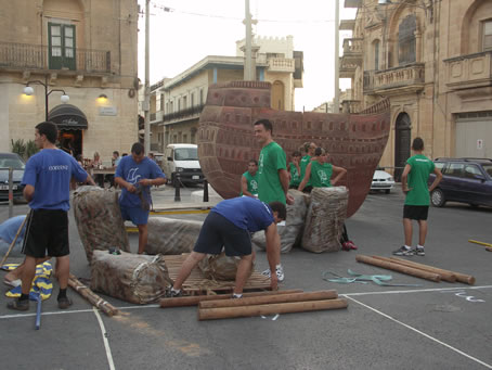 A2 Preparations for building Ggantija temples