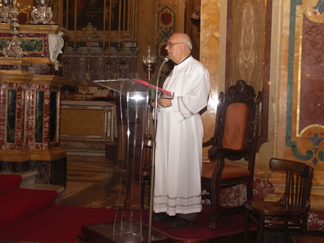 F3 Mgr Carmelo Hili reciting the Hymn - Kurunella