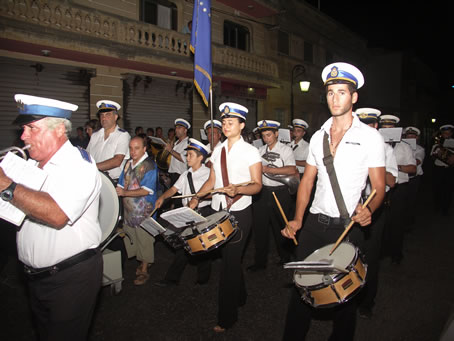 J3 Victory Band marches up 8th Sept Avenue