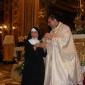 D4 Mgr Archpriest presenting Sr M Giustina with a silver plate