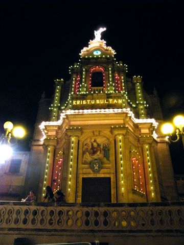 F7 Illuminated facade of Nazzarenu Church