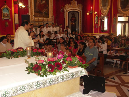 F1 Rector Canon Refalo adresses the congregation