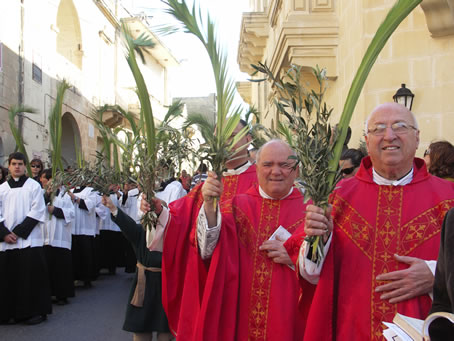 C8 waving palm and olive branches