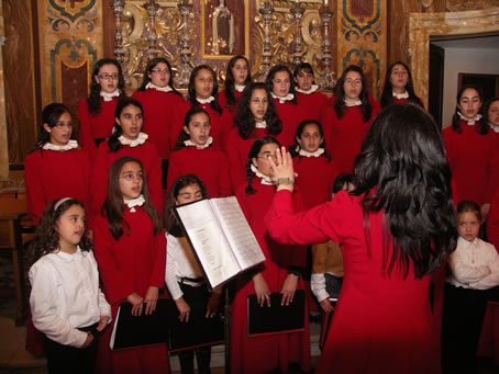 A7 Voci Angeliche Choir during the Gloria