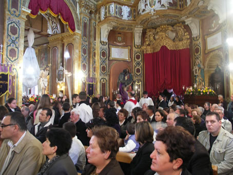 Crucifix carried in procession