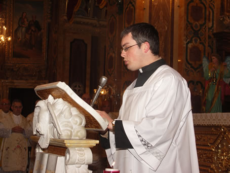 D2 Seminarian Simon Cachia with Prayers of the Faithful