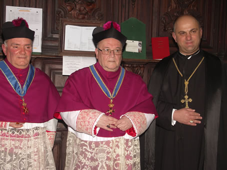 60 with Vicar General and his Chaplain