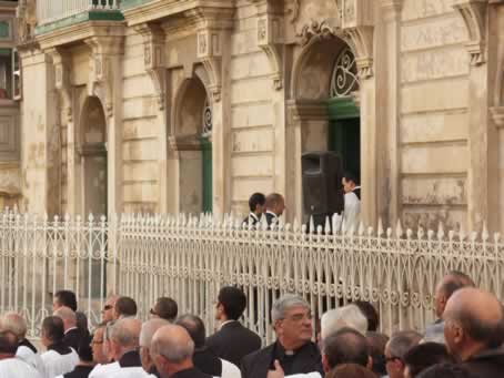 008 Prime Minister Lawrence Gonzi enters the Curia