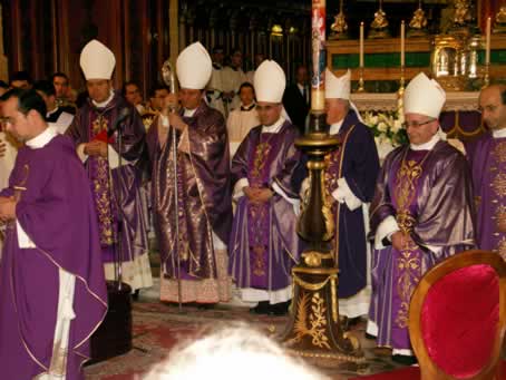 196 All five bishops stand behind the coffin