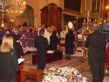 140 Presenting the offerings to Bishop Mario Grech