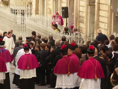 021 Apostolic Nuncio and Bishops exit the Curia