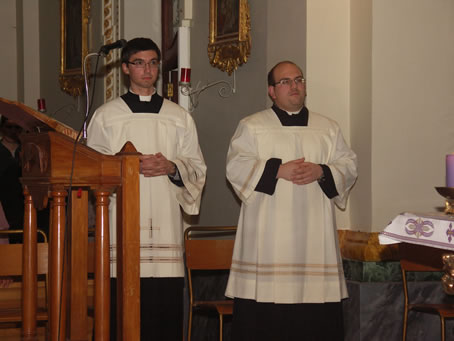 B5 The two Seminarians Mark Bonello right and Daniel Grech left