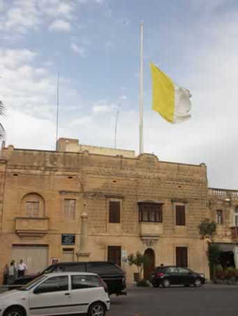 01 Flag at half mast on Parish Offices