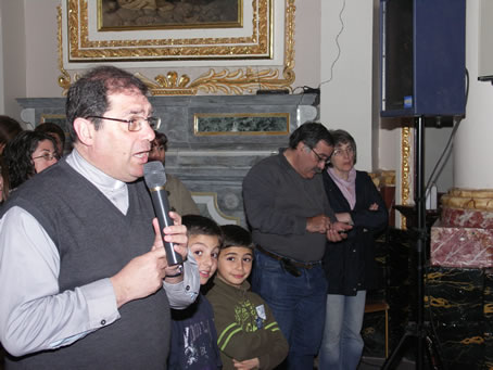 A2 Archpriest Refalo welcoming Annabelle and family