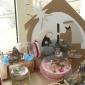 18 Sundries - Cardboard, cake, cribs inside jars