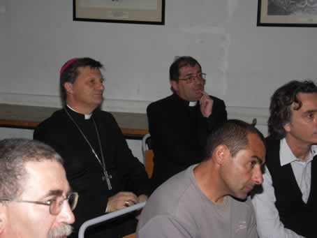 053 Bishop with Archpriest Refalo watch the presentation