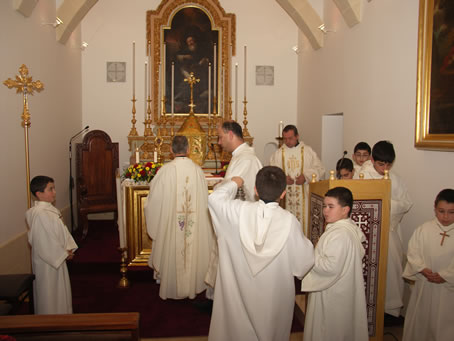 A5 Celebrants coming out of the Sacristy