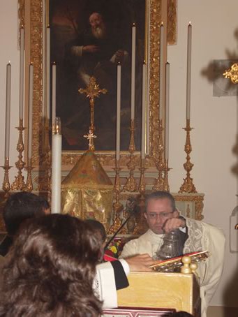 B2 Deacon Stephen Magro incensing the Missal